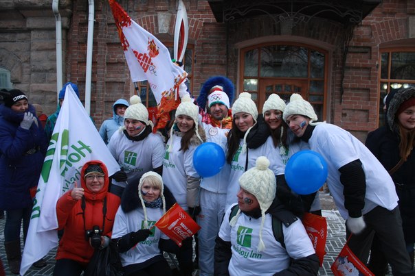 Holiday inn Chelyabinsk-riverside принял участие в историческом событии для нашей страны - эстафете Олимпийского огня 2014!